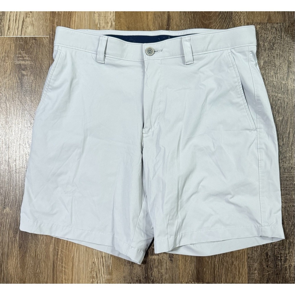 Southern Tide Brrr Shorts Men's Size 34 Grey Performance Golf stretch Chinos